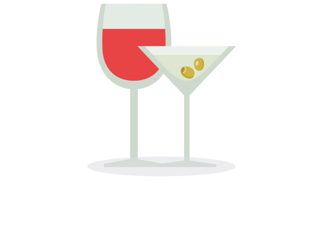 Psoriasis – Gläser mit Alkohol