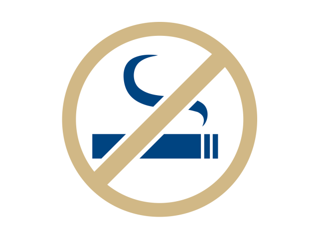 Durchgestrichene Zigarette – nicht Rauchen bei Morbus Bechterew